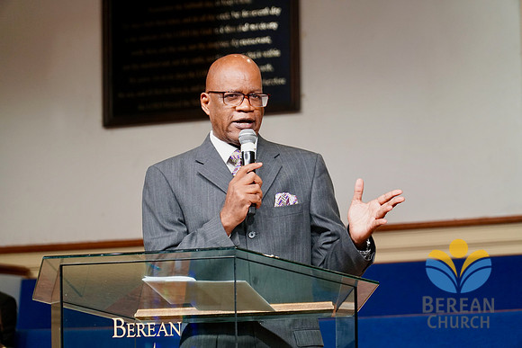 Pastor Saunders welcoming Natalie back!