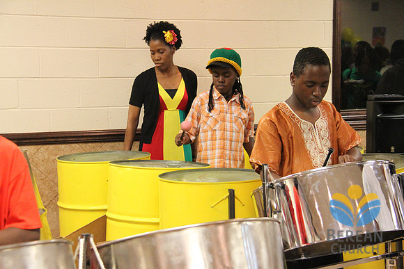 Berean Student Tries To Play The Kettle Drums
