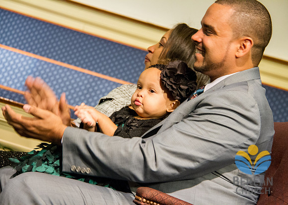 Riley smiles at her grandparents in the audience.  (Official Berean SDA Church Photo by Burdie Henri)