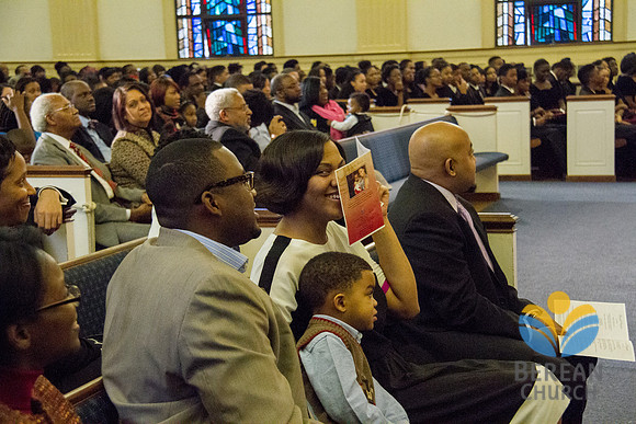 Pastor Davis playfully reacts to a comment from the evening's MCs.(Official Berean SDA Church Photo by Burdie Henri)
