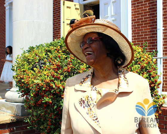Sis. Mitchell enjoying fellowship