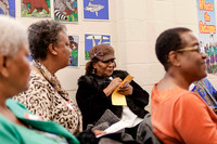 Groups organized by age met to plan future activities.
