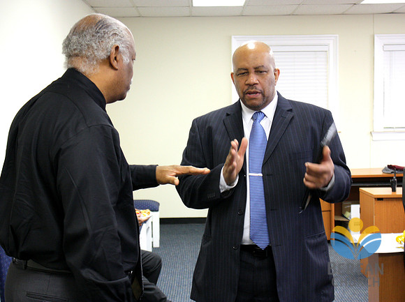 Pastor Lamb & David Riley (Official Berean SDA Church Photo by S.Seawood)