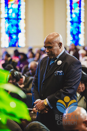 Man standing in prayer