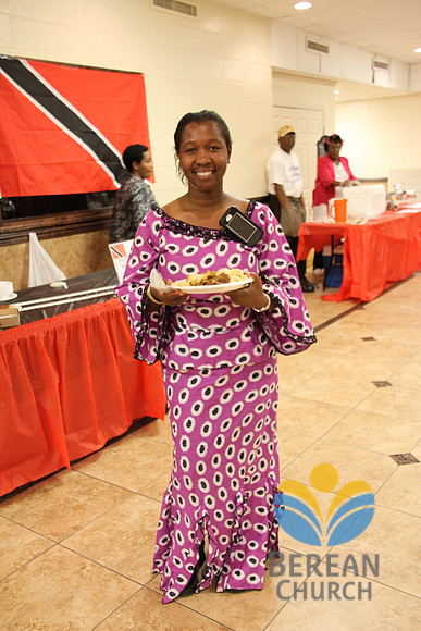 Church Member Shows Off Her Country Dress