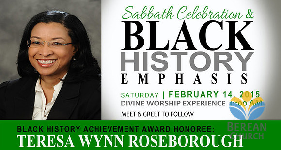 Teresa Wynn Roseborough - Black History Honoree