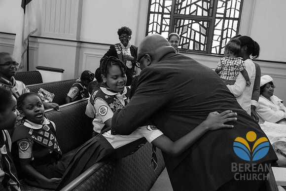A hug for the pastor