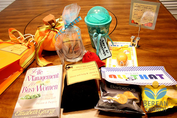 Pastor Appreciation Treat Bags - Oct 2015